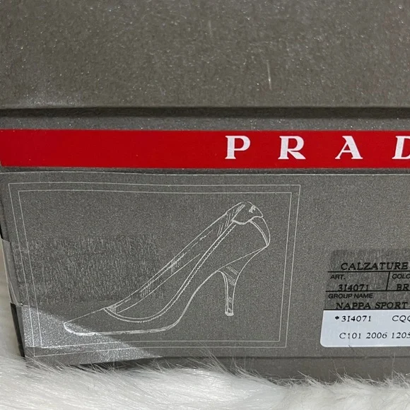 Prada Calzature Donna Bruciato Brown Leather Heels - Picture 2 of 15